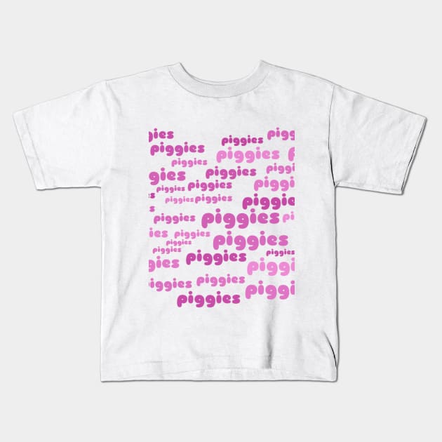 Piggies Kids T-Shirt by radiogalaxy